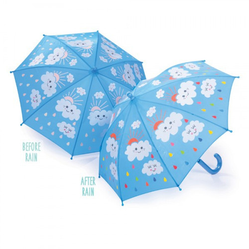 Floss & Rock - Colour Changing Umbrella - Raindrops and Clouds