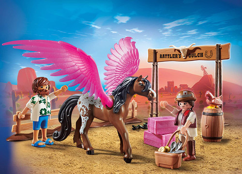 PLAYMOBIL: THE MOVIE Marla & Del with Pegasus 70074