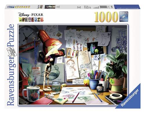 Ravensburger 1000pc - Disney Pixar The Artists Desk Puzzle