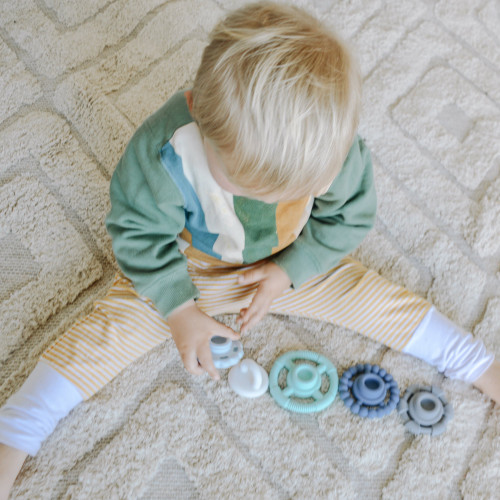 Jellystone- Rainbow Stacker & Teether Toy Jellystone- Rainbow Stacker & Teether Toy
