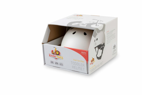 Kinderfeets - Toddler Helmet - White Kinderfeets - Toddler Helmet - White