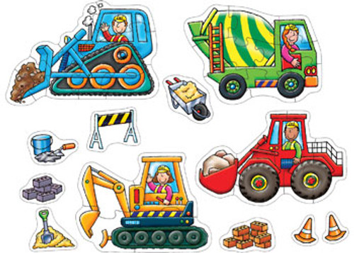 Orchard Toys - Big Wheels 4 x 8pc Puzzles