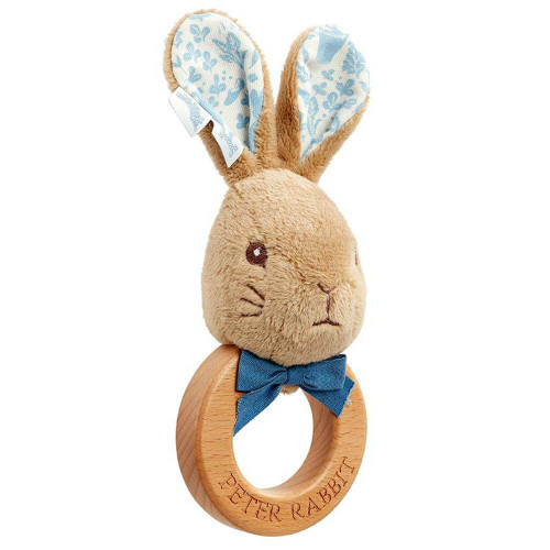 Beatrix Potter - Signature Wooden Ring Rattle - Peter Rabbit Beatrix Potter - Signature Wooden Ring Rattle - Peter Rabbit