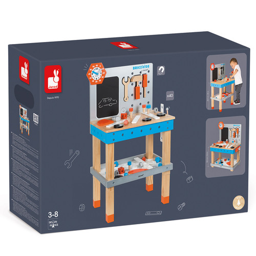 Janod - Bricokids DIY Giant Magnetic Workbench Janod - Bricokids DIY Giant Magnetic Workbench