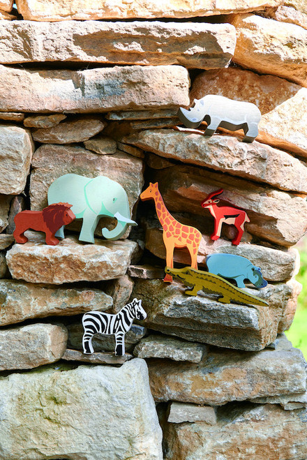 Tender Leaf Toys - Hippo Wooden Animal Tender Leaf Toys - Hippo Wooden Animal