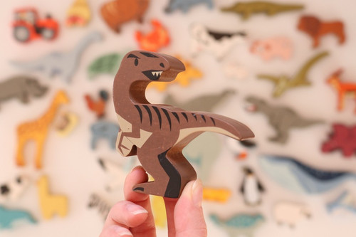 Tender Leaf Toys - Velociraptor Wooden Animal