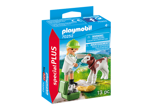 Playmobil - Special Plus - Vet with Calf | 70252