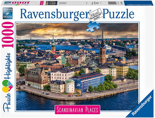 Ravensburger 1000pc - Scandinavian Places - Stockholm Sweden Puzzle