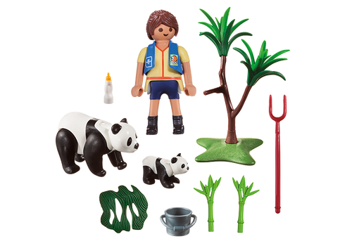 Playmobil City Life - Panda Caretaker Carry Case | 70105