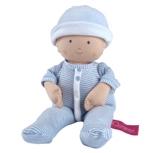 Bonikka - Blue Cherub Baby Boy Soft Doll