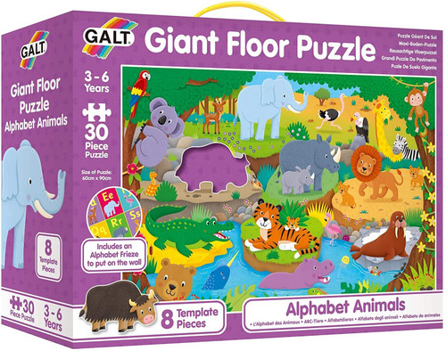 Galt - Alphabet Animals Giant Floor Puzzle - 30pcs | Discount Toy Co