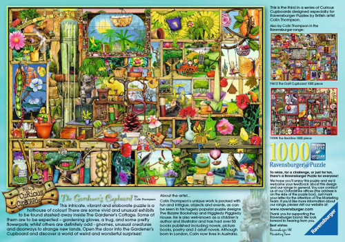 Ravensburger 1000pc - The Gardener's Cupboard : No.3  Curious Cupboards Puzzle by Colin Thompson