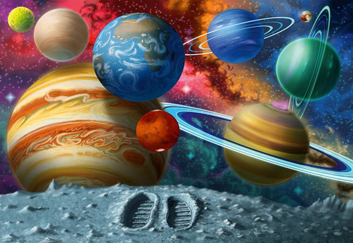 Ravensburger 24pc - Stepping Into Space SuperSize Floor Puzzle Ravensburger 24pc - Stepping Into Space SuperSize Floor Puzzle