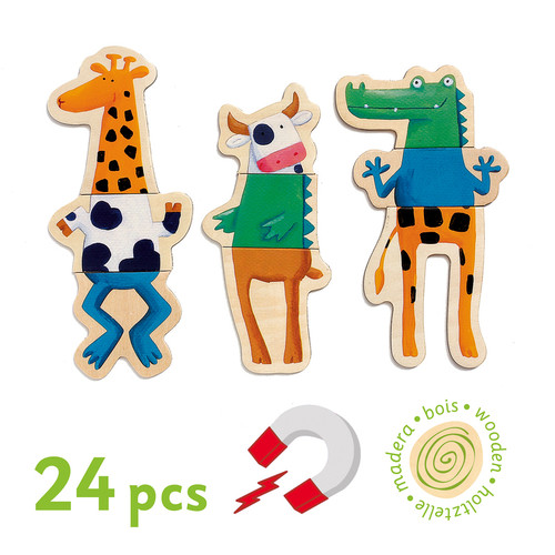 Djeco - Crazy Animals Magnets Set