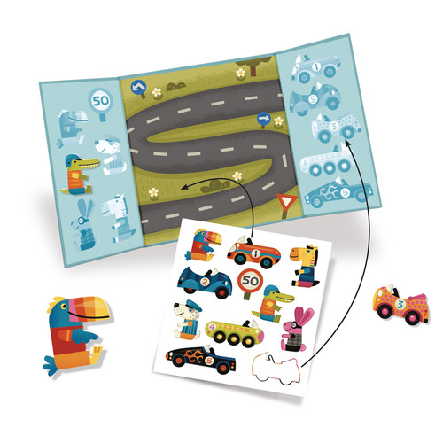 Djeco - Cars Stickers Set Djeco - Cars Stickers Set