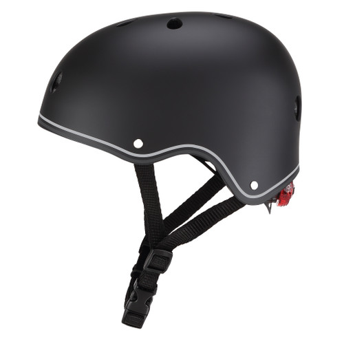 Globber Helmet with Flashing LED Light - BLACK XS/S (51-55cm)