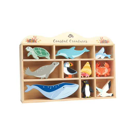 Tender Leaf Toys - Coastal Animals with Display Shelf