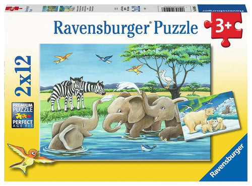 Ravensburger 2x12pc - Baby Safari Animals Puzzle