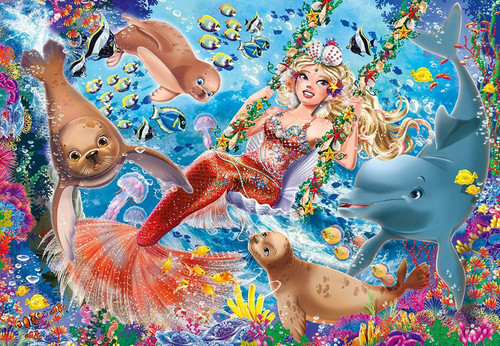 Ravensburger 2x24pc- Mermaid Tea Party Puzzle