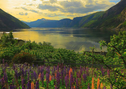 Ravensburger 1000pc - Scandinavian Places -  Fjord in Norway Puzzle Ravensburger 1000pc - Scandinavian Places -  Fjord in Norway Puzzle