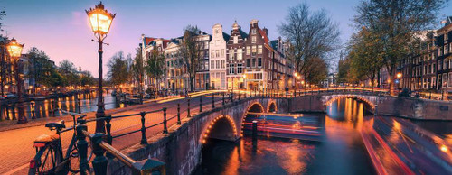 Ravensburger 1000pc - Evening In Amsterdam Panorama Puzzle Ravensburger 1000pc - Evening In Amsterdam Panorama Puzzle