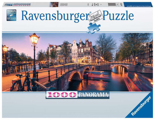 Ravensburger 1000pc - Evening In Amsterdam Panorama Puzzle