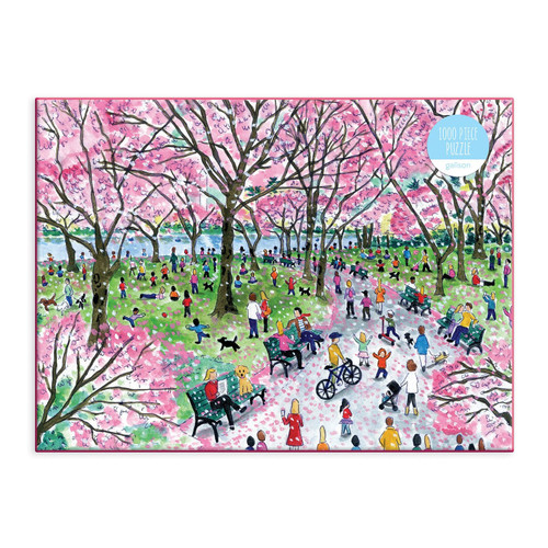 Michael Storrings Springtime at the Library 500 Piece Double-Sided Puzzle