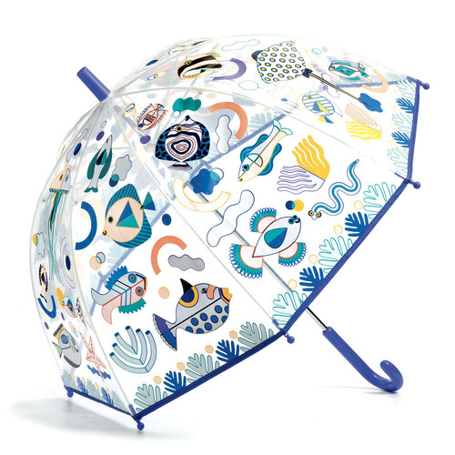 Djeco - Fish Themed Colour Change PVC Child Umbrella Djeco - Fish Themed Colour Change PVC Child Umbrella