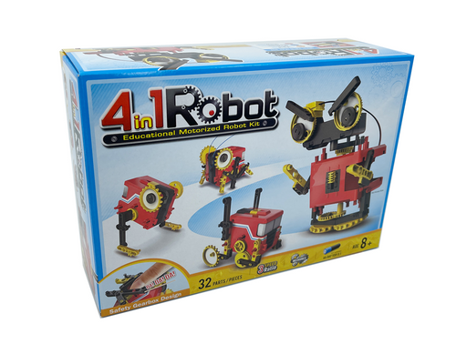 Johnco - 4 in 1 Educational Motorized Robot