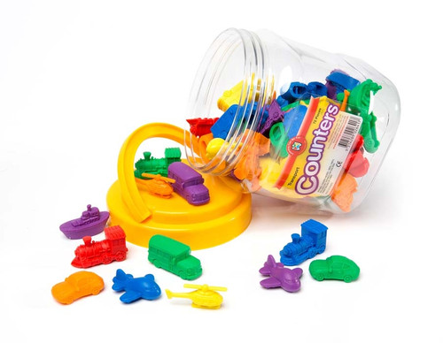 Educational Colours - Transport Counters Jar Of 72