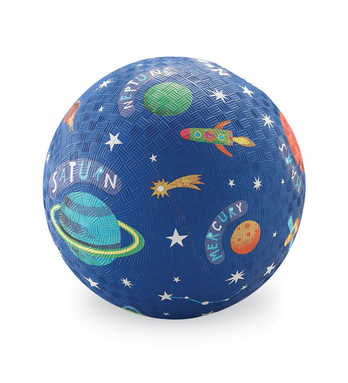 Crocodile Creek 7" Playground Ball - Solar System (Blue)