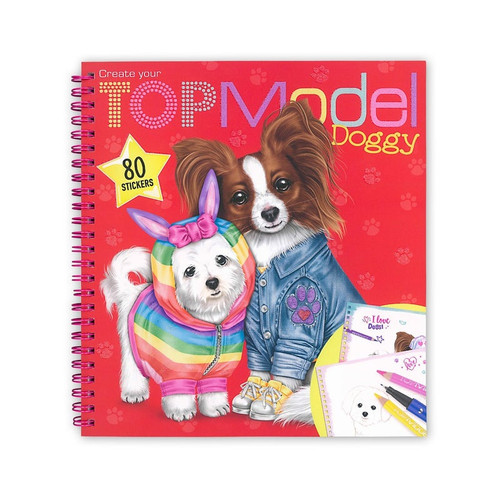 Create your Top Model - Doggy Colouring Book
