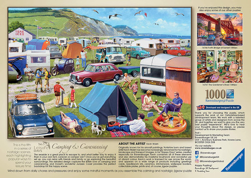 Ravensburger 1000pc - Leisure Days No. 5 - Camping Caravanning Puzzle Ravensburger 1000pc - Leisure Days No. 5 - Camping Caravanning Puzzle