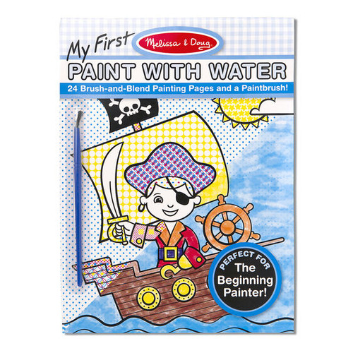 Melissa & Doug - My First Paint with Water -  Pirates, Space, Construction, and More
