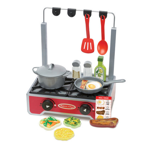 Melissa & Doug - Deluxe Wooden Cooktop Set