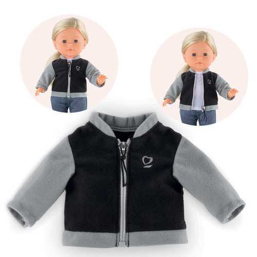 Corolle - Ma Corolle Black and Grey Two Tone Jacket - 36cm Corolle - Ma Corolle Black and Grey Two Tone Jacket - 36cm