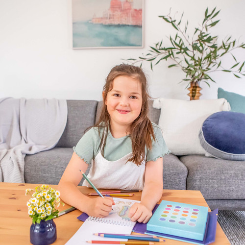 Tiger Tribe Pencil Art - Metallic Blend and Shade