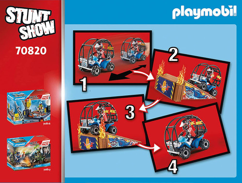 Playmobil Stunt Show - Starter Pack: Quad with Fire Ramp  | 70820 Playmobil Stunt Show - Starter Pack: Quad with Fire Ramp  | 70820