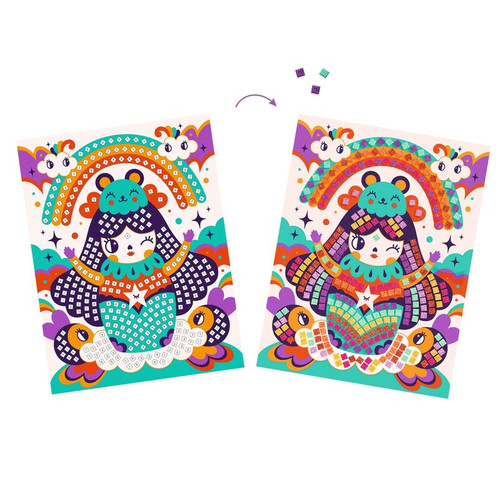 Djeco - Kokeshi Mosaics