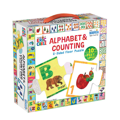 The Very Hungry Caterpillar  Alphabet & Counting 2-sided Floor Puzzle