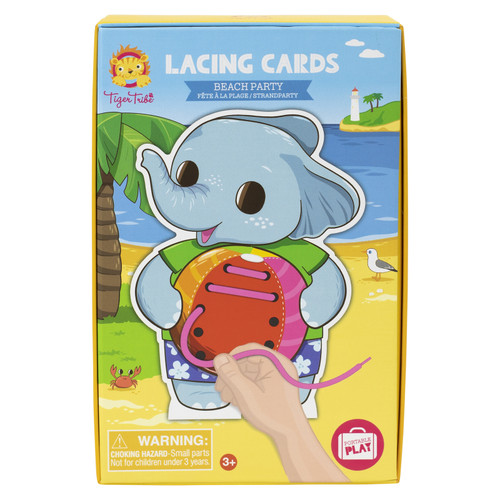 Tiger Tribe Lacing Cards Set - Beach Party Tiger Tribe Lacing Cards Set - Beach Party