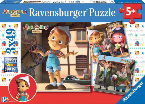 Ravensburger 3x49pc- Pinocchio Puzzle