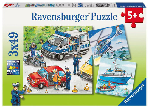 Ravensburger 3x49pc - Police In Action Puzzle