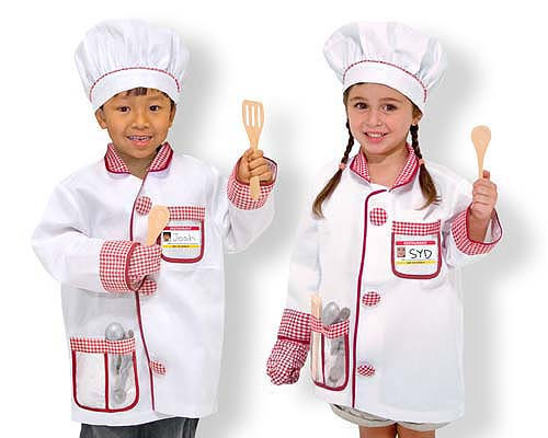 Melissa & Doug - Chef Role Play Costume Set *Small stain on back*