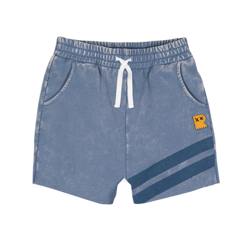 Rock Your Baby - Blue Wash Stripe Shorts