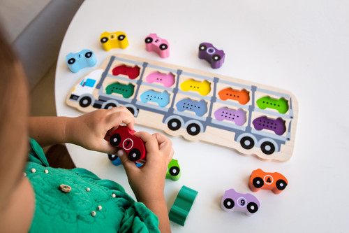 Kiddie Connect - 1-10 Wooden Car Puzzle