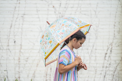 Djeco - Little Flowers PVC Adult Umbrella Djeco - Little Flowers PVC Adult Umbrella