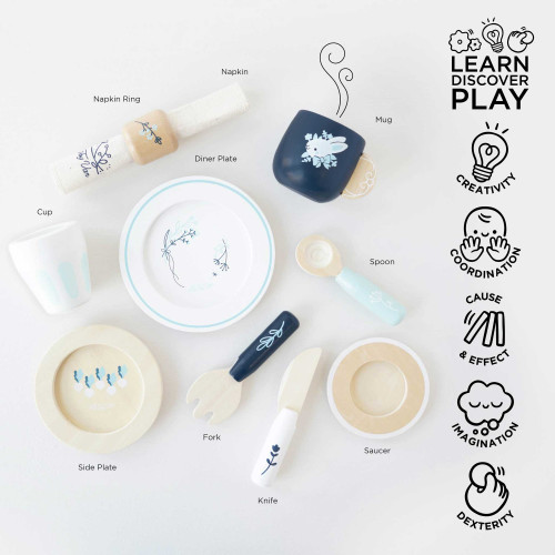 Le Toy Van - Honeybake Cutlery & Dinner Set Le Toy Van - Honeybake Cutlery & Dinner Set