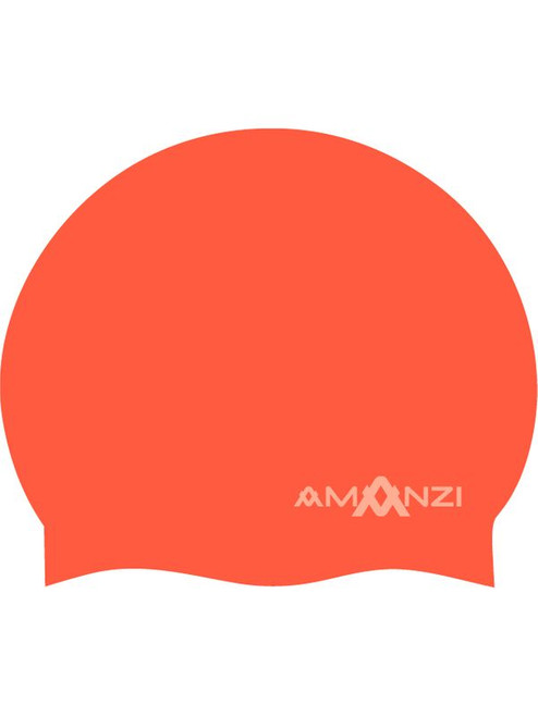 Amanzi - Signature Neon Orange Swim Cap