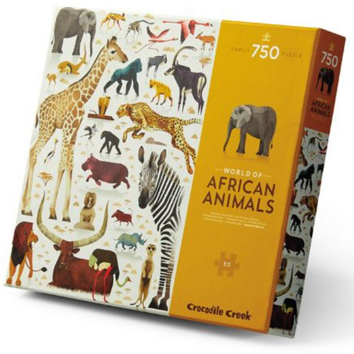 Crocodile Creek - World of Puzzle 750pc African Animals